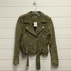 Free People Suede Bomber Jacket